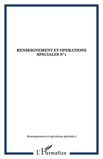 Couverture du livre « Renseignement et operations » de  aux éditions Editions L'harmattan