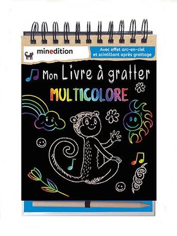 Couverture du livre « Mon livre à gratter multicolore » de Jennifer Wilderich-Lang et Collectif aux éditions Mineditions