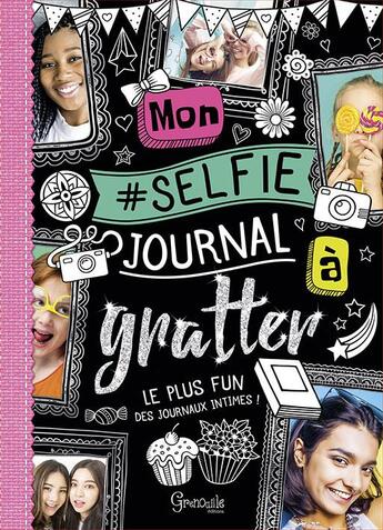 Couverture du livre « Mon selfie journal à gratter » de Cordelia Nash aux éditions Grenouille