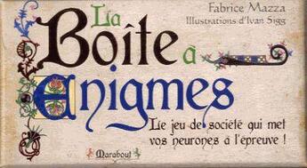 Couverture du livre « La boîte à énigmes (édition 2012) » de  aux éditions Marabout