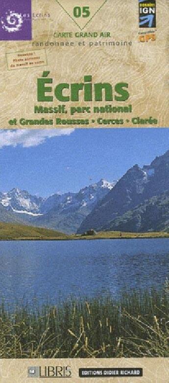 Couverture du livre « Le cartoguide ; les écrins, le massif et le parc national » de Roux/Buffet aux éditions Glenat