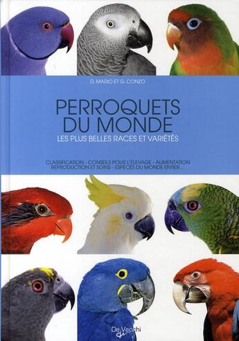 Couverture du livre « Perroquets du monde » de Dominique Mario aux éditions De Vecchi