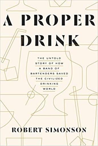 Couverture du livre « A proper drink » de  aux éditions Random House Us