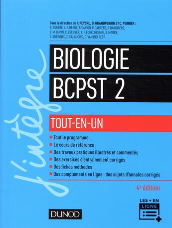 Couverture du livre « Biologie tout-en-un BCPST 2e année (4e édition) » de  aux éditions Dunod