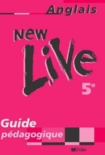 Couverture du livre « New Live ; Lv1 » de Cocher aux éditions Didier