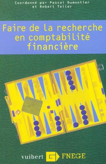 Couverture du livre « Faire de la recherche en comptabilite financiere » de Dumontier aux éditions Vuibert