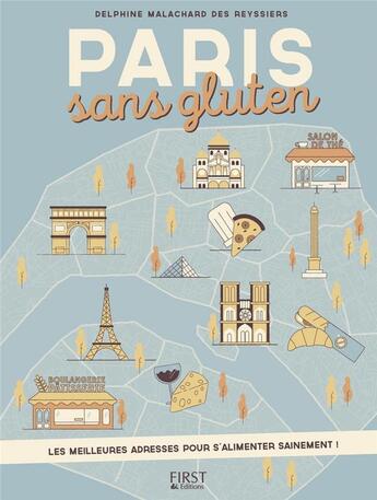 Couverture du livre « Paris sans gluten » de Reyssiers Malachard aux éditions First