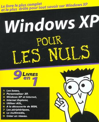 Couverture du livre « Windows xp 9 en 1 pour les nuls » de Woody Leonhard aux éditions First Interactive