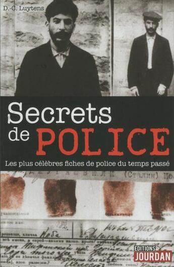 Couverture du livre « Secrets de police » de Luytens D-C. aux éditions Jourdan