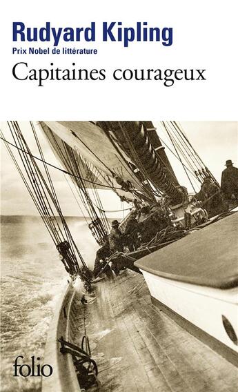 Couverture du livre « Capitaines courageux » de Rudyard Kipling aux éditions Folio