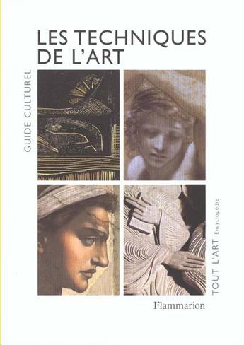 Couverture du livre « Techniques de l'art - peinture, dessin, gravure, sculpture (les) - guide culturel » de  aux éditions Flammarion