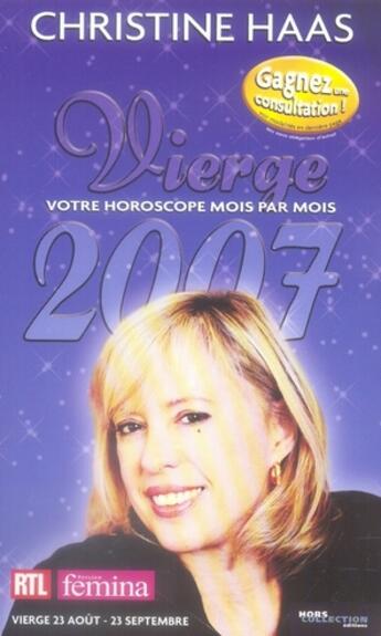 Couverture du livre « Vierge 2007 » de Christine Haas aux éditions Hors Collection