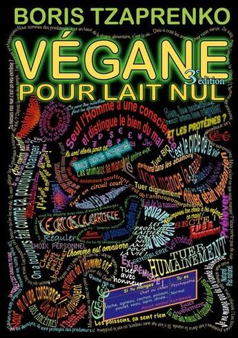 Couverture du livre « Végane pour lait nul » de Boris Tzaprenko aux éditions Books On Demand