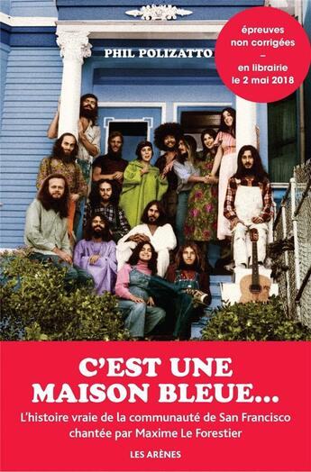 Couverture du livre « C'est une maison bleue » de Phil Polizatto aux éditions Arenes