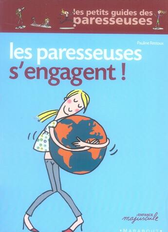 Couverture du livre « Les paresseuses s'engagent! » de Pauline Restoux aux éditions Marabout