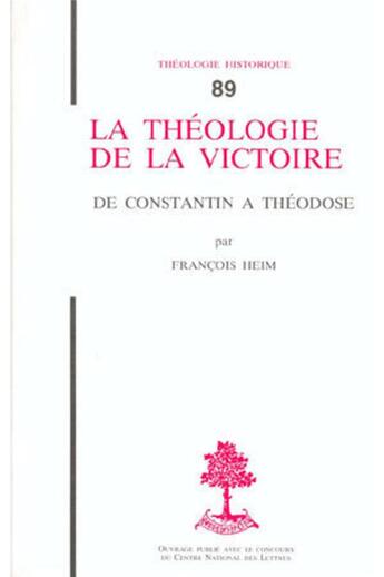 Couverture du livre « La théologie de la victoire » de Heim Francois aux éditions Beauchesne