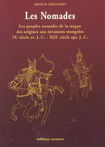 Couverture du livre « Les nomades - fermeture et bascule vers 9782877726214 » de Iaroslav Lebedynsky aux éditions Errance