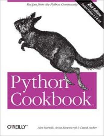 Couverture du livre « Python cookbook (2nd edition) » de Alex Martelli aux éditions O Reilly