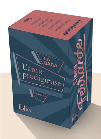 Couverture du livre « L'amie prodigieuse t.1 à 4 ; la saga intégrale » de Elena Ferrante aux éditions Folio