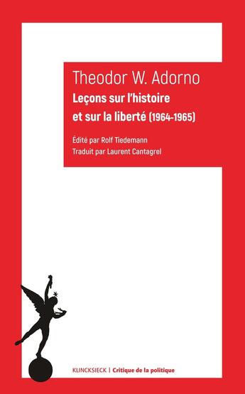 Couverture du livre « Leçons sur l'histoire et sur la liberté (1964-1965) » de Theodor Wiesengrund Adorno aux éditions Klincksieck