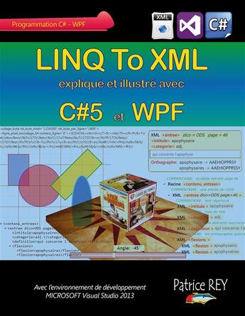 Couverture du livre « Linq to XML avec c#5 et WPF » de Patrice Rey aux éditions Books On Demand