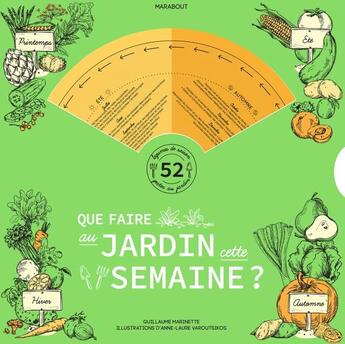 Couverture du livre « Que faire au jardin cette semaine ? ; la roue du jardinier » de Guillaume Marinette et Anne-Laure Varoutsikos aux éditions Marabout