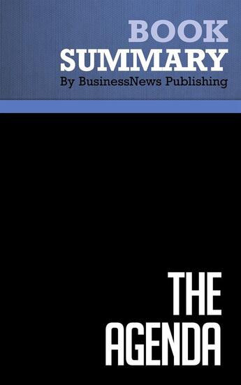 Couverture du livre « Summary: The Agenda (review and analysis of Hammer's Book) » de Businessnews Publish aux éditions Business Book Summaries