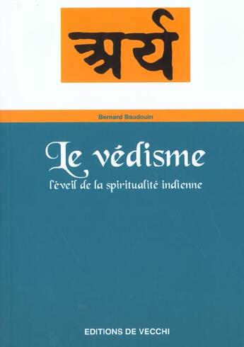 Couverture du livre « Vedisme (le) » de Baudouin aux éditions De Vecchi