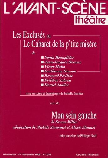 Couverture du livre « Les excluses ou le cabaret de la » de  aux éditions Avant-scene Theatre