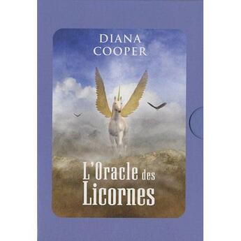 Couverture du livre « L'oracle des licornes » de Diana Cooper aux éditions Contre-dires