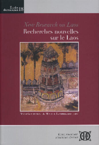 Couverture du livre « New research on Laos ; recherches nouvelles sur le Laos » de  aux éditions Ecole Francaise Extreme Orient