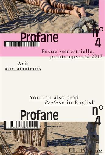 Couverture du livre « Profane n 4 mai 2017 » de  aux éditions Profane