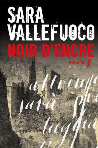 Couverture du livre « Noir d'encre » de Sara Vallefuoco aux éditions Metailie