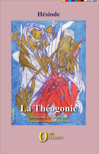 Couverture du livre « La théogonie » de Hesiode aux éditions Orizons