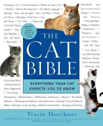 Couverture du livre « The Cat Bible » de Hotchner Tracie aux éditions Penguin Group Us