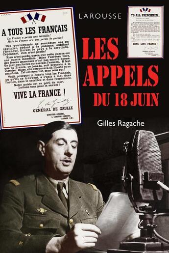 Couverture du livre « Les appels du 18 juin » de Ragache-G aux éditions Larousse