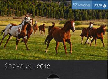 Couverture du livre « 52 semaines ; chevaux 2012 » de Eve Sivadjian aux éditions Solar