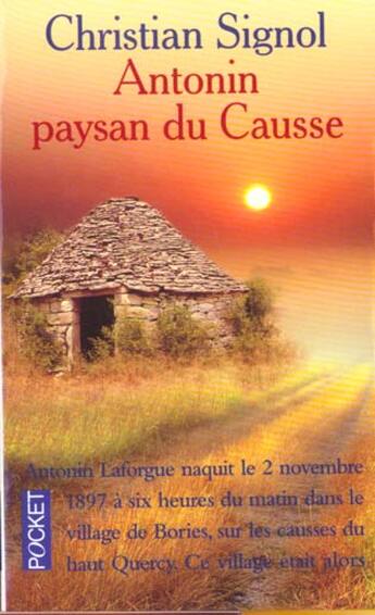 Couverture du livre « Antonin Paysan Du Causse » de Christian Signol aux éditions Pocket