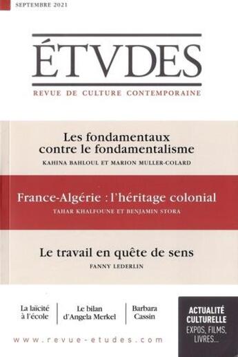 Couverture du livre « Etudes 4285 - 09-21 » de  aux éditions Ser