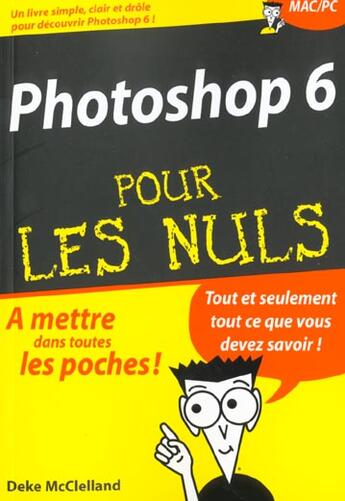 Couverture du livre « Photoshop 6 » de Deke Mcclelland aux éditions First Interactive