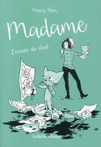 Couverture du livre « Madame t.1 : l'année du chat » de Nancy Pena aux éditions La Boite A Bulles