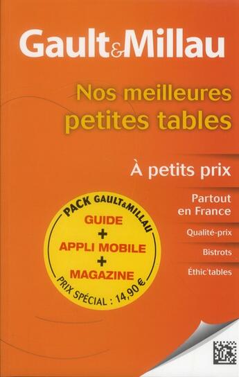 Couverture du livre « Nos meilleures petites tables 2012 ; à moins de 29 euros » de Gault&Millau aux éditions Gault&millau