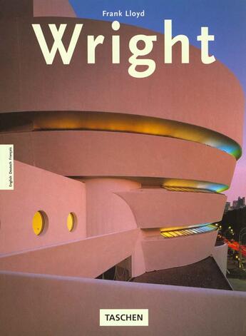 Couverture du livre « Frank lloyd wright » de Pfeiffer aux éditions Taschen