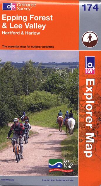 Couverture du livre « Epping forest & lee valley » de  aux éditions Ordnance Survey