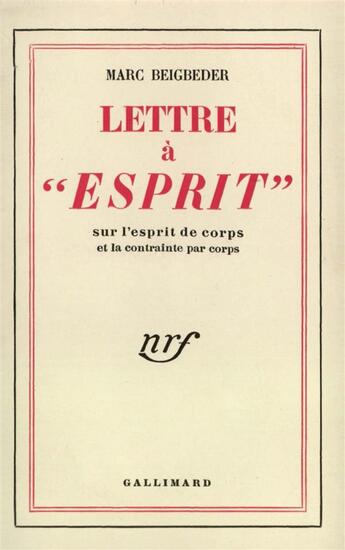 Couverture du livre « Lettre a 