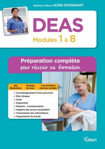 Couverture du livre « DEAS ; modules 1 à 8 ; préparation complète pour réussir sa formation » de Sylvie Ameline et Muriel Levannier aux éditions Vuibert