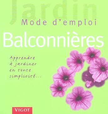 Couverture du livre « Balconnieres » de Haas aux éditions Vigot