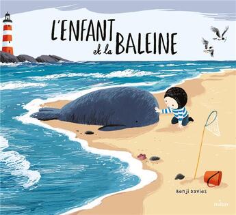 Couverture du livre « L'enfant et la baleine » de Benji Davies aux éditions Milan