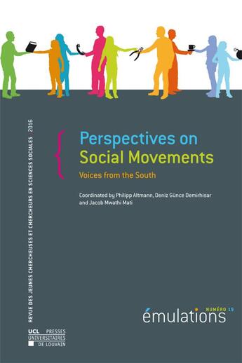 Couverture du livre « Émulations T.19 ; perspectives on social movements ; voices from the south » de Emulations aux éditions Pu De Louvain