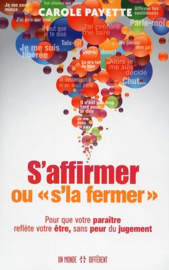 Couverture du livre « S'affirmer ou 